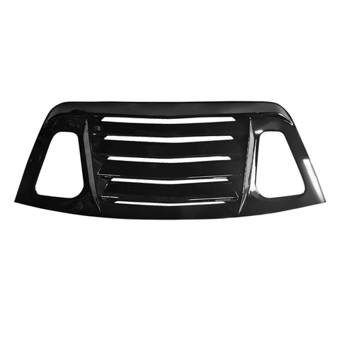 08-20 Dodge Challenger V2 Style Window Louver Rear Cover - Gloss Black