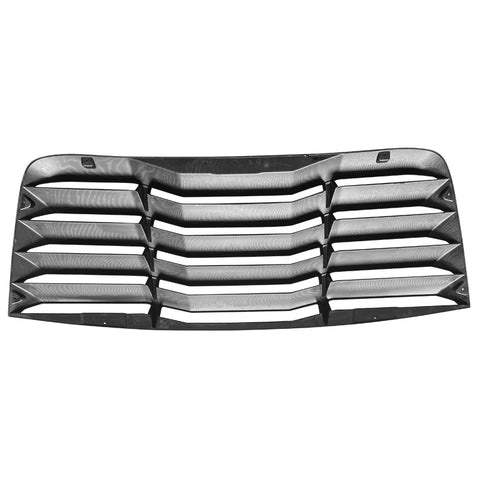 08-22 Dodge Challenger V2 Style Rear Window Louver Cover - Carbon Fiber Print