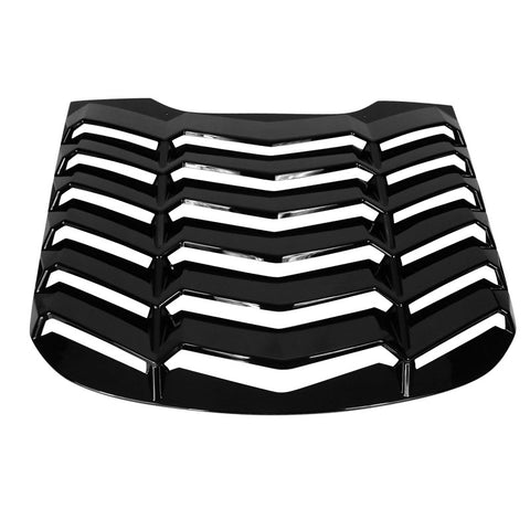 15-21 Ford Mustang Rear Window Louver Sun Shade Gloss Black ABS