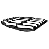 15-21 Ford Mustang Rear Window Louver Sun Shade Gloss Black ABS