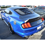 15-20 Ford Mustang Rear Window Louver Sun Shade Cover - Carbon Fiber Print