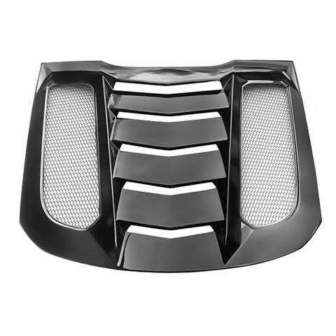 15-20 Ford Mustang IK V2 Style Rear Window Louver Sun Shade - Gloss Black