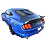 15-20 Ford Mustang IK V2 Style Rear Window Louver Sun Shade - Gloss Black