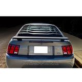 99-04 Ford Mustang IK Style Rear Window Louver Shade Cover - Gloss Black
