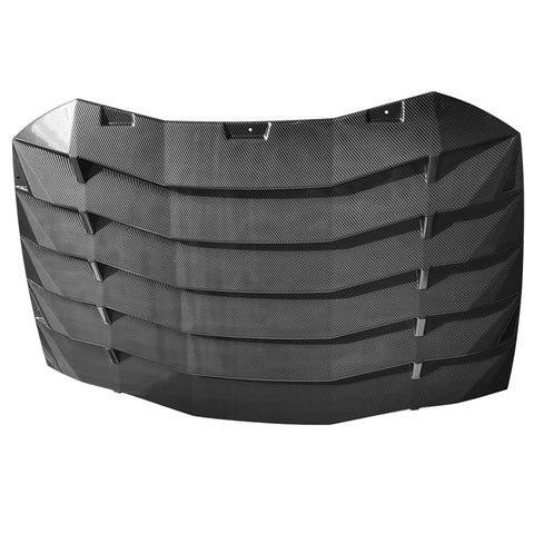 13-20 Scion FRS & Subaru BRZ Rear Window Louver Cover - Carbon Fiber Print