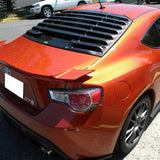 13-19 Scion FRS Toyota GT86 FT86 BRZ T Style Rear Window Louver Gloss Black