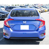 16-19 Honda Civic Sedan IK Style Rear Window Louver Sun Shade Cover ABS