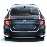 16-20 Honda Civic Sedan IK Style Window Louver Sun Shade ABS Gloss Black