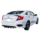 16-17 Honda Civic 4D Rear Window Louvers Cover Sun Shade
