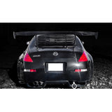 03-08 Nissan 350Z Rear Window Louver Windshield IK Style - Gloss Black