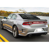 11-22 Dodge Charger Rear Window Louver Scoop Cover Vent - Carbon Fiber Print