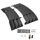 11-22 Dodge Charger Window Louver Cover IK Style - ABS 2PCS Matte Black