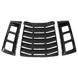 11-23 Dodge Charger IK Rear Window Louver - ABS Carbon Fiber Print 3PCS