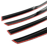 11-17 Ford Fiesta Smoked Aero JDM Wind Deflectors Window Visors