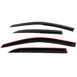 03-07 Honda Accord Sedan Full Set Mugen Style Smoked JDM Stick On Window Visors