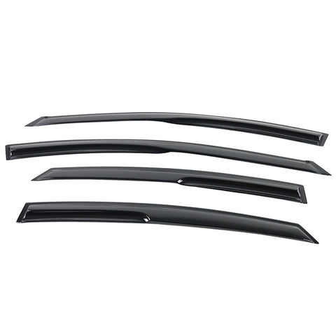 11-16 Hyundai Elantra Smoked Aero JDM Wind Deflectors Stick On Window Visors