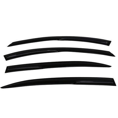 14-17 Mazda 3 Smoked Aero JDM Deflectors Stick On Window Visors