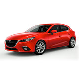 14-17 Mazda 3 Smoked Aero JDM Deflectors Stick On Window Visors