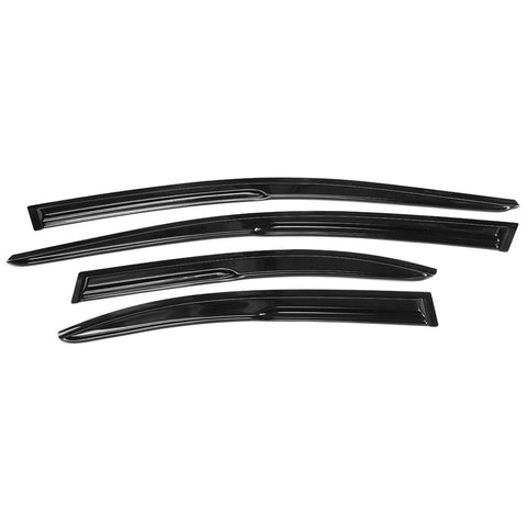 08-17 Mitsubishi Lancer EVO Mugen V2 Style Acrylic Window Visors 4Pc Set