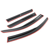 03-06 Mitsubishi Outlander Smoked Aero JDM Wind Deflector Stick On Window Visors