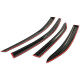 07-11 Toyota Camry Smoked Aero JDM Mugen Wind Deflectors Stick On Window Visors