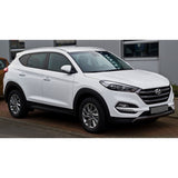 16-17 Hyundai Tucson Smoked Aero JDM Wind Deflectors Stick On Window Visors