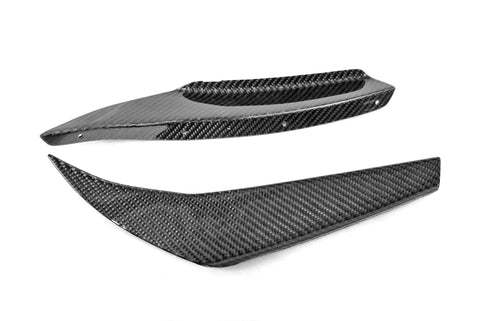 15-21 Subaru WRX STI 4Dr Front Fin Canard Splitter Fins Type 3 - Carbon Fiber