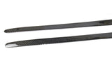 15-21 Subaru WRX STI Sedan S207 Style Side Skirt Vinyl Overlay Trim - Carbon Fiber