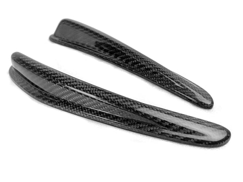 15-21 Subaru WRX STI 4Dr Front Side Fin Canard Splitter Fins Air Knife Type 4 - Carbon Fiber