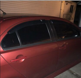 08-17 Mitsubishi Lancer Window Visors Slim Style