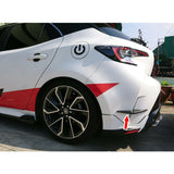 19-20 Toyota Corolla E210 Hatchback 5Dr Rear Bumper Splitters Aprons TRD Style - Matte Black