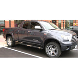 07-13 Toyota Tundra POCKET Style Extended Fender Flare Smooth ABS Black