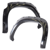 07-13 Toyota Tundra POCKET Style Extended Fender Flare Smooth ABS Black