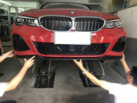 18- BMW G20 M-tech M-sport Performance Style Front Bumper Lip+Side Skirts Extensions+Rear Diffuser Lip - PP