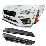 15-21 Subaru WRX STI 4Dr Front Side Fin Canard Splitter Air Knife - ABS